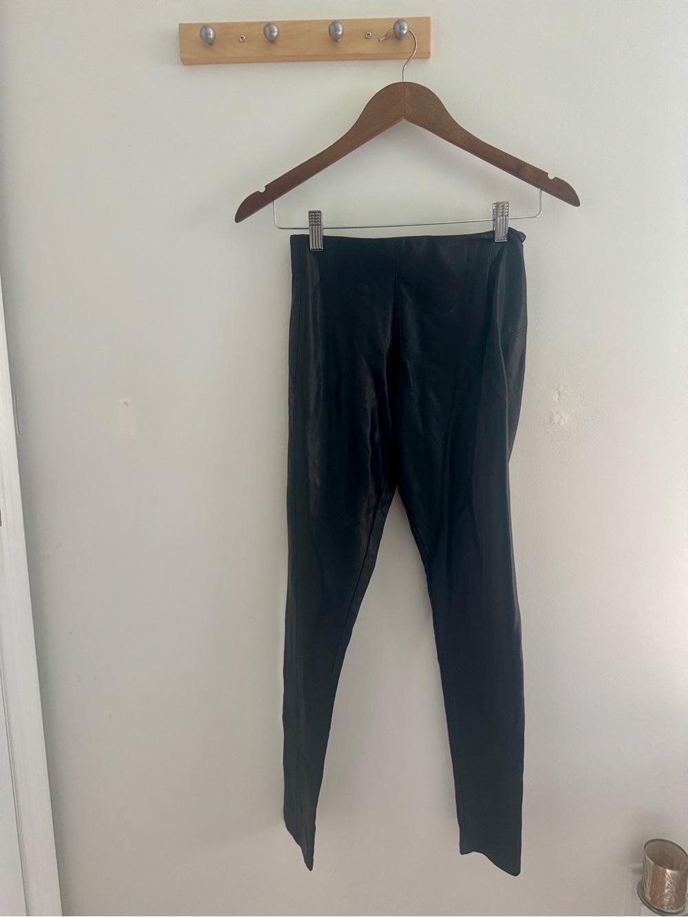Nordstrom Black Faux-Leather Leggings